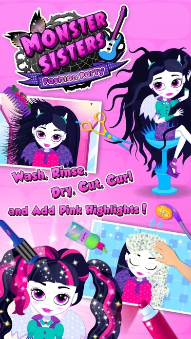 Monster Sisters 2 Home Spa - Rock Star Makeover スクリーンショット
