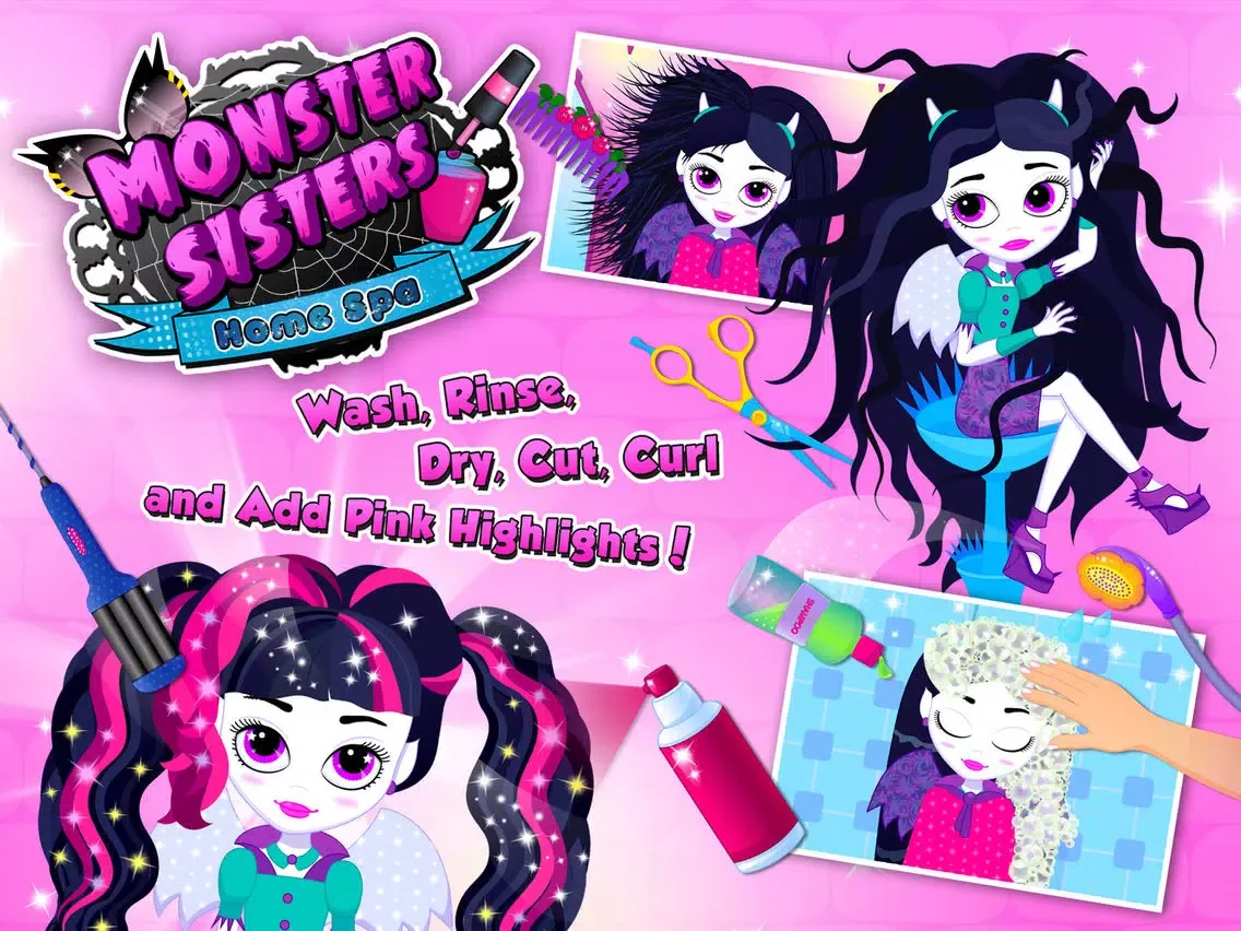 Capturas de pantalla de Monster Sisters 2 Home Spa - No Ads iPad 