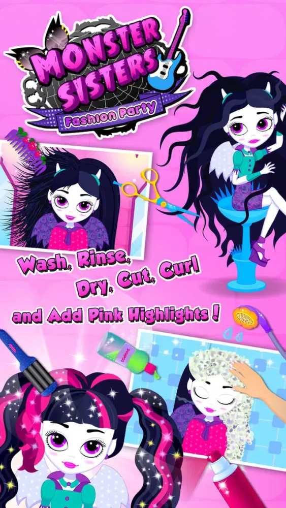 Capturas de pantalla de Monster Sisters 2 Home Spa - No Ads