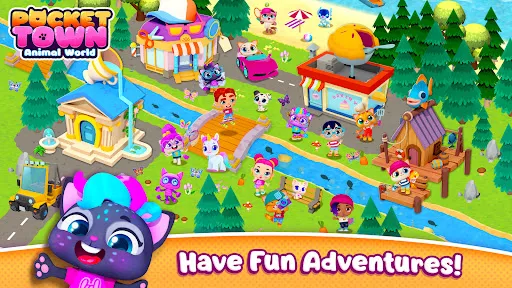 Pocket Town - Animal World 스크린샷