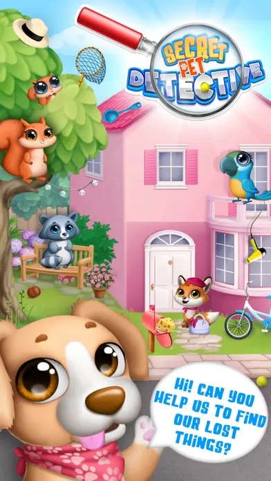 Capturas de tela do Secret Pet Detective