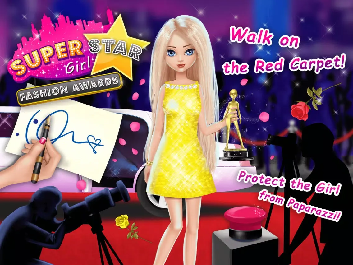 Capturas de tela do Superstar Girl Fashion Awards - No Ads iPad 