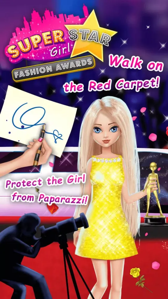 Capturas de tela do Superstar Girl Fashion Awards - No Ads