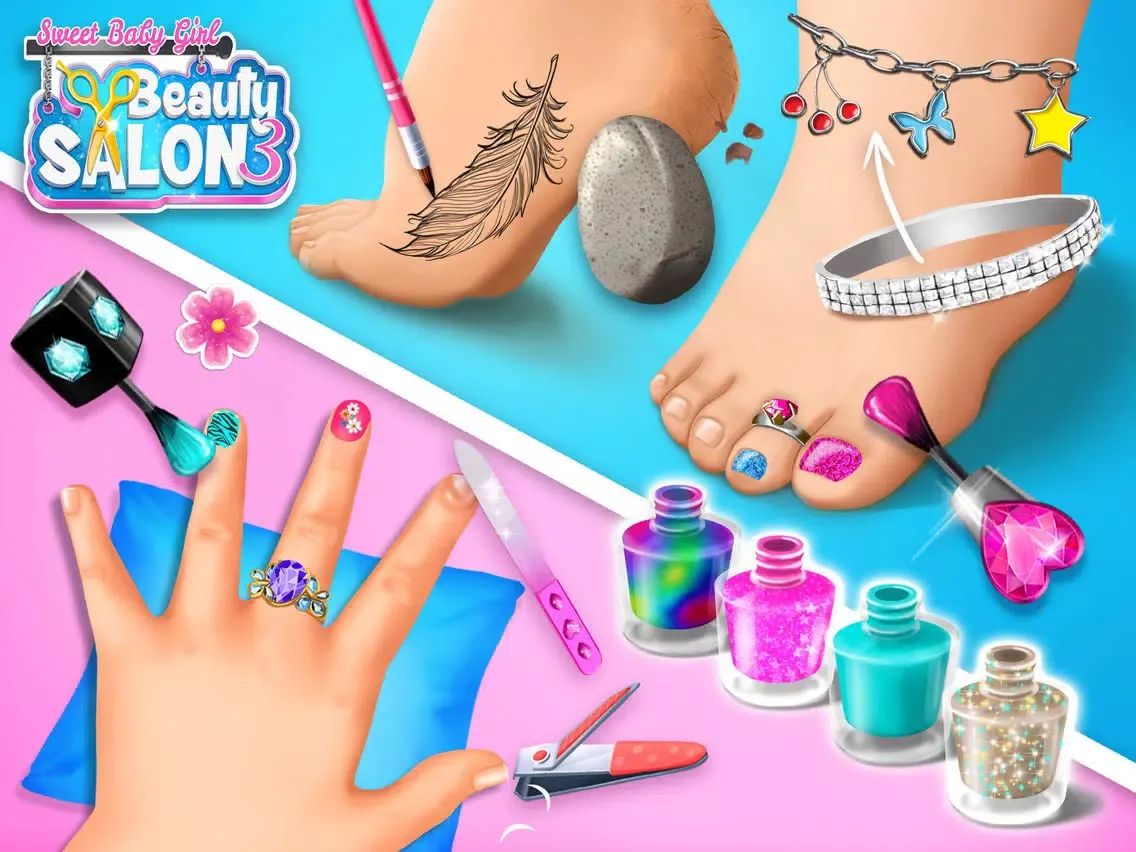 Capturas de tela do Sweet Baby Girl Beauty Salon 3 - No Ads iPad 