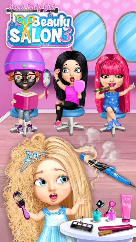 Capturas de tela do Sweet Baby Girl Beauty Salon 3 - No Ads