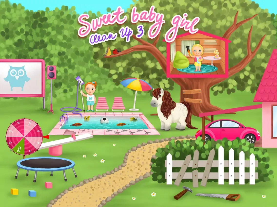 Sweet Baby Girl Cleanup 3 House Chores, Car Wash and Pony Care - Kids Game iPad  স্ক্রিনশট