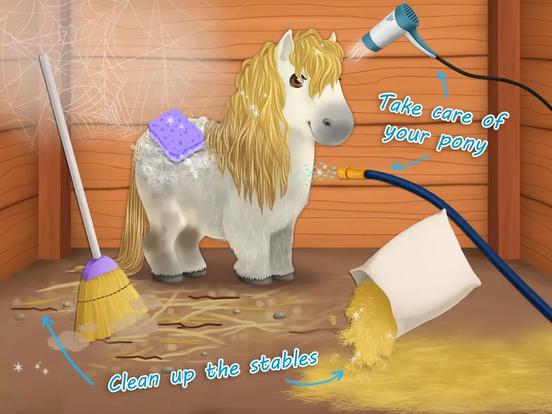 Sweet Baby Girl Cleanup 3 House Chores, Car Wash and Pony Care - Kids Game iPad  স্ক্রিনশট