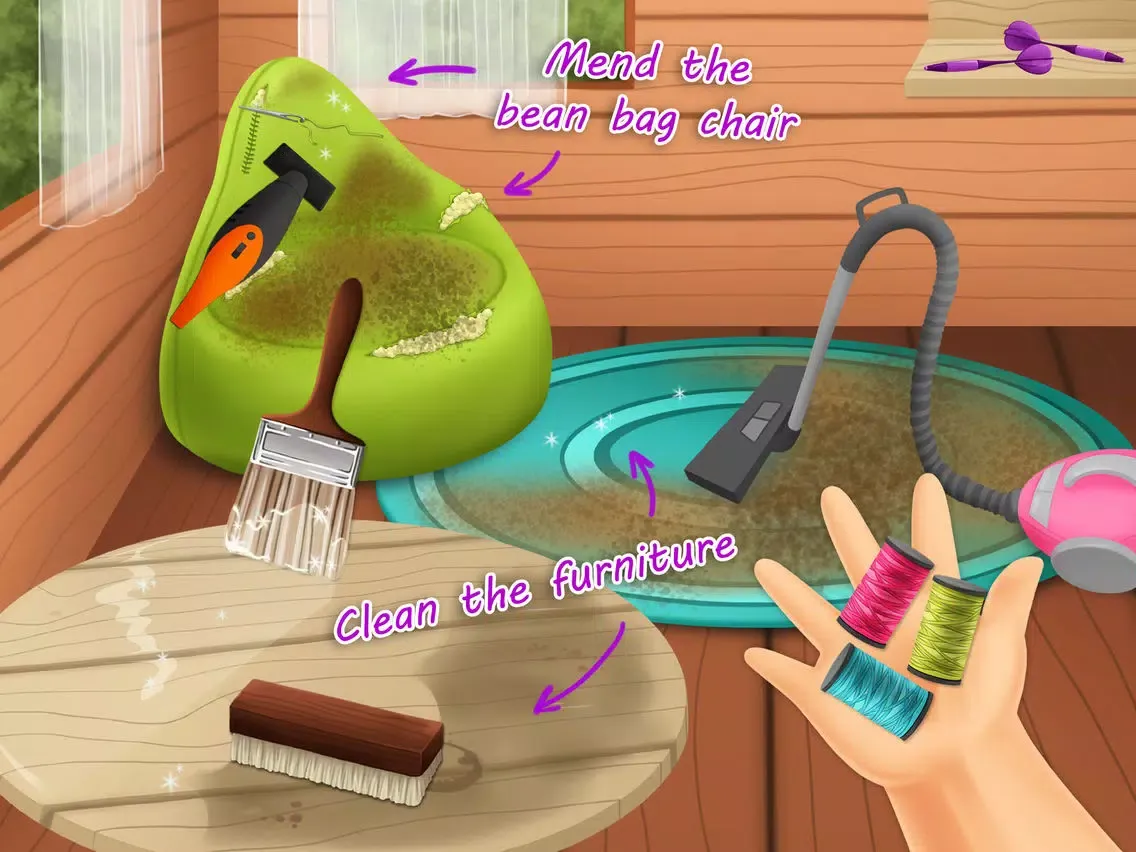 Sweet Baby Girl Cleanup 3 House Chores, Car Wash and Pony Care - Kids Game iPad  স্ক্রিনশট