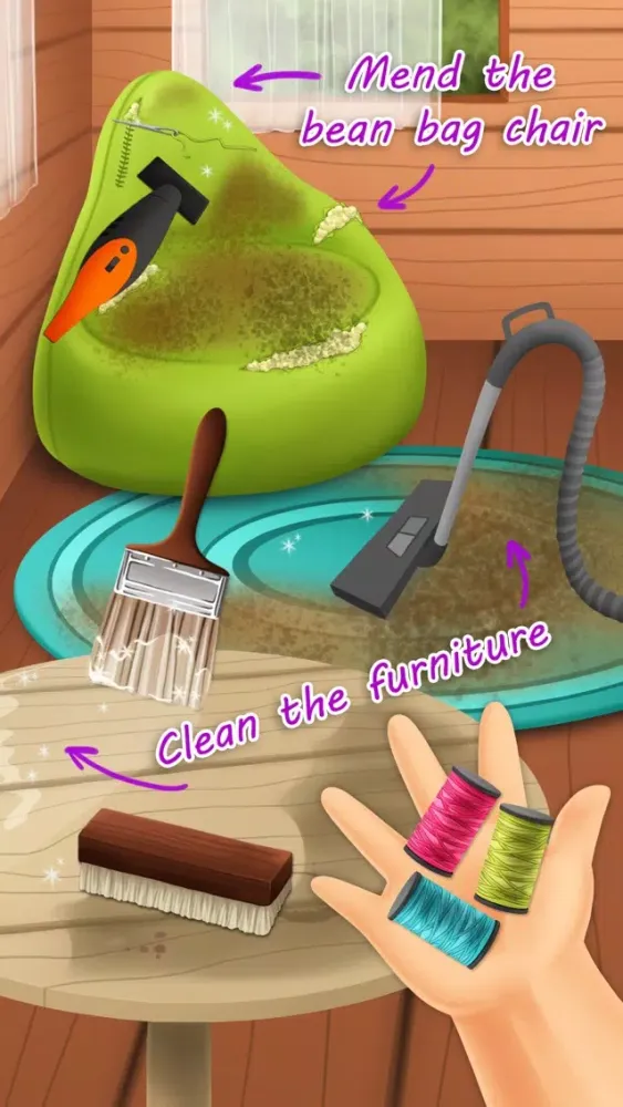 Sweet Baby Girl Cleanup 3 House Chores, Car Wash and Pony Care - Kids Game স্ক্রিনশট