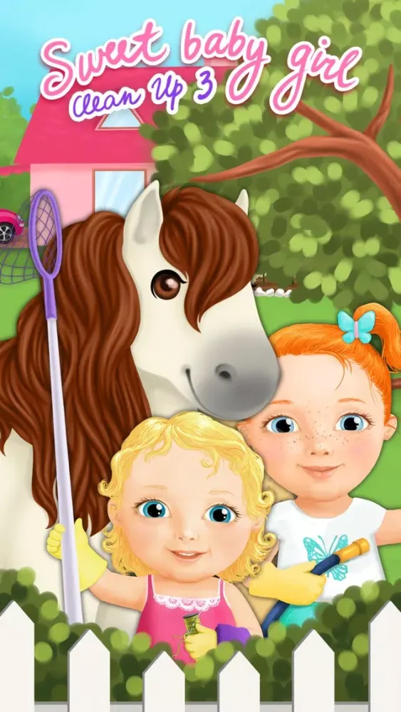 Sweet Baby Girl Cleanup 3 House Chores, Car Wash and Pony Care - Kids Game স্ক্রিনশট