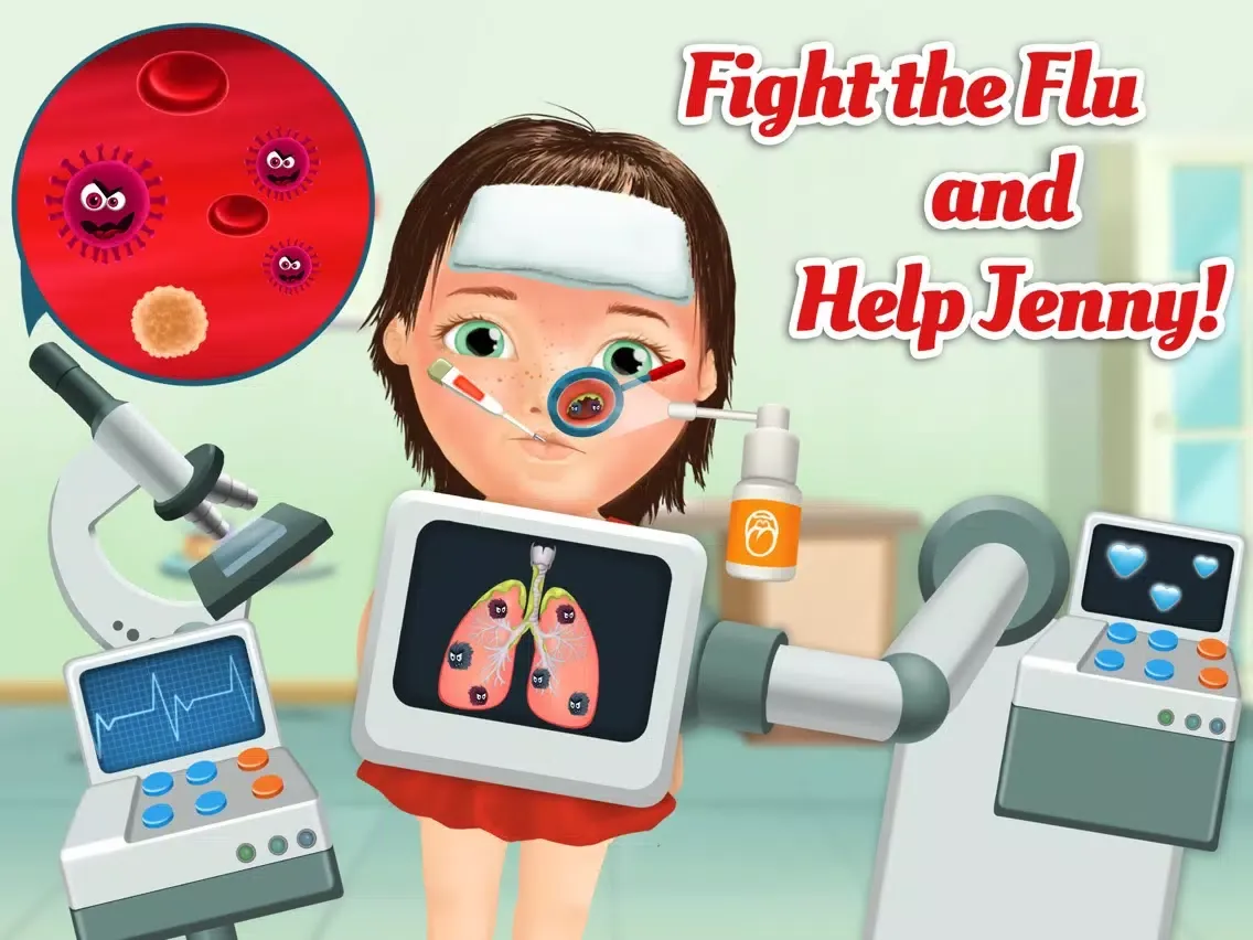Sweet Baby Girl Kids Hospital 2 – Allergy Emergency, Broken Leg, Dentist Office and Ear Doctor iPad 應用截圖