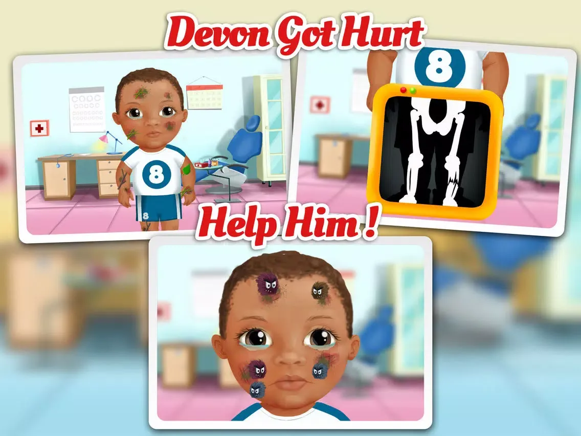 Sweet Baby Girl Kids Hospital 2 – Allergy Emergency, Broken Leg, Dentist Office and Ear Doctor iPad 應用截圖