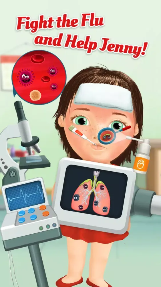 Sweet Baby Girl Kids Hospital 2 – Allergy Emergency, Broken Leg, Dentist Office and Ear Doctor應用截圖