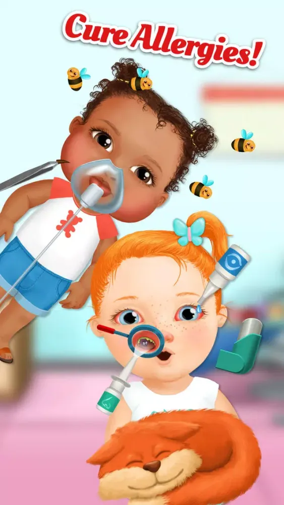 Sweet Baby Girl Kids Hospital 2 – Allergy Emergency, Broken Leg, Dentist Office and Ear Doctor應用截圖