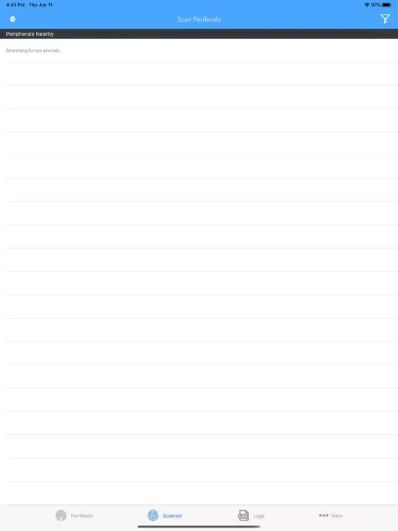 Tutti BLE Scanner iPad  スクリーンショット