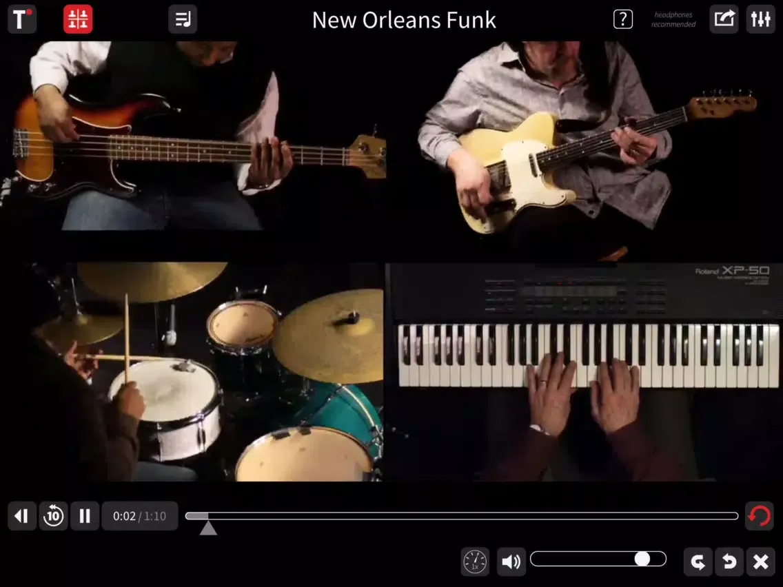 Tutti Music Player - Practice & Play with Masters iPad  Screenshots