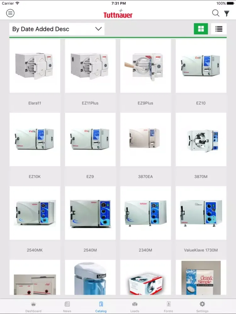 Zrzuty ekranu Tuttnauer USA Dealer App iPad 
