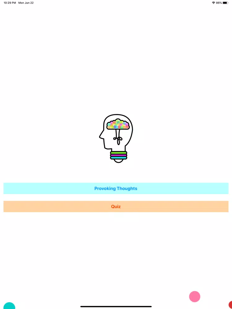 Tangkapan layar Thought Provoking with Facts iPad 