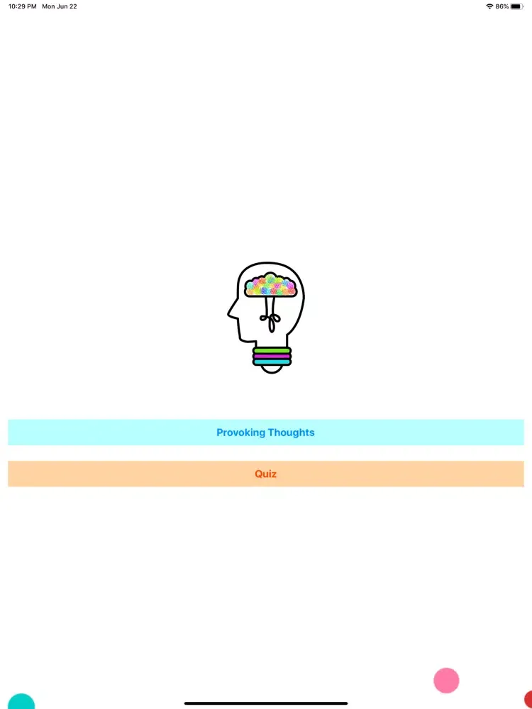 Ảnh chụp màn hình của Thought Provoking with Facts iPad 