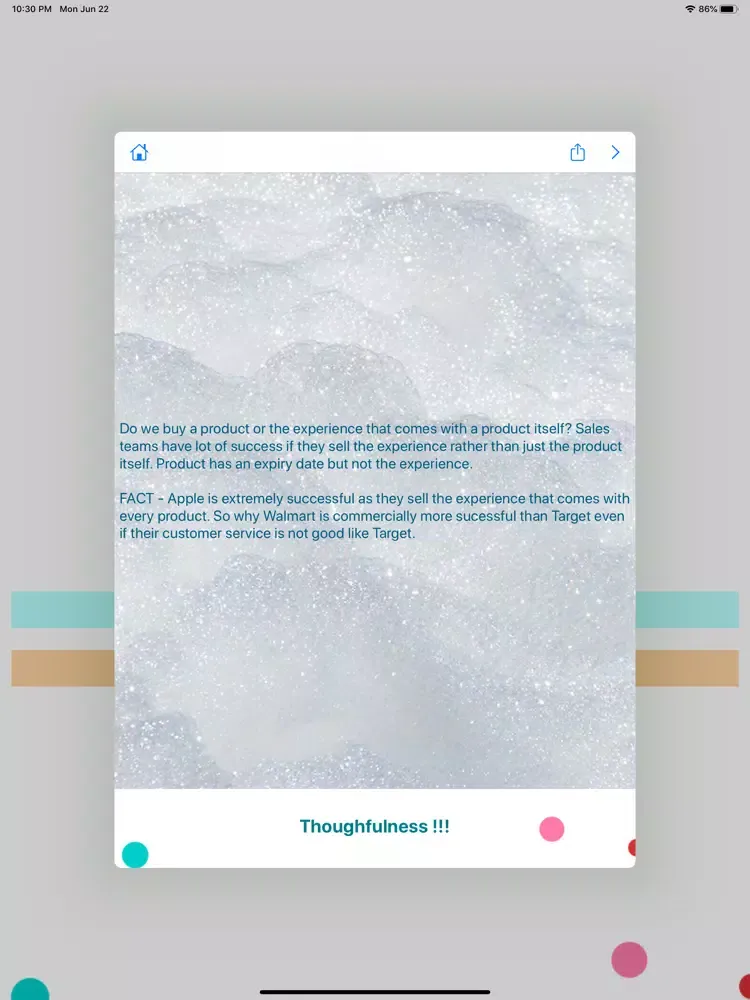 Ảnh chụp màn hình của Thought Provoking with Facts iPad 