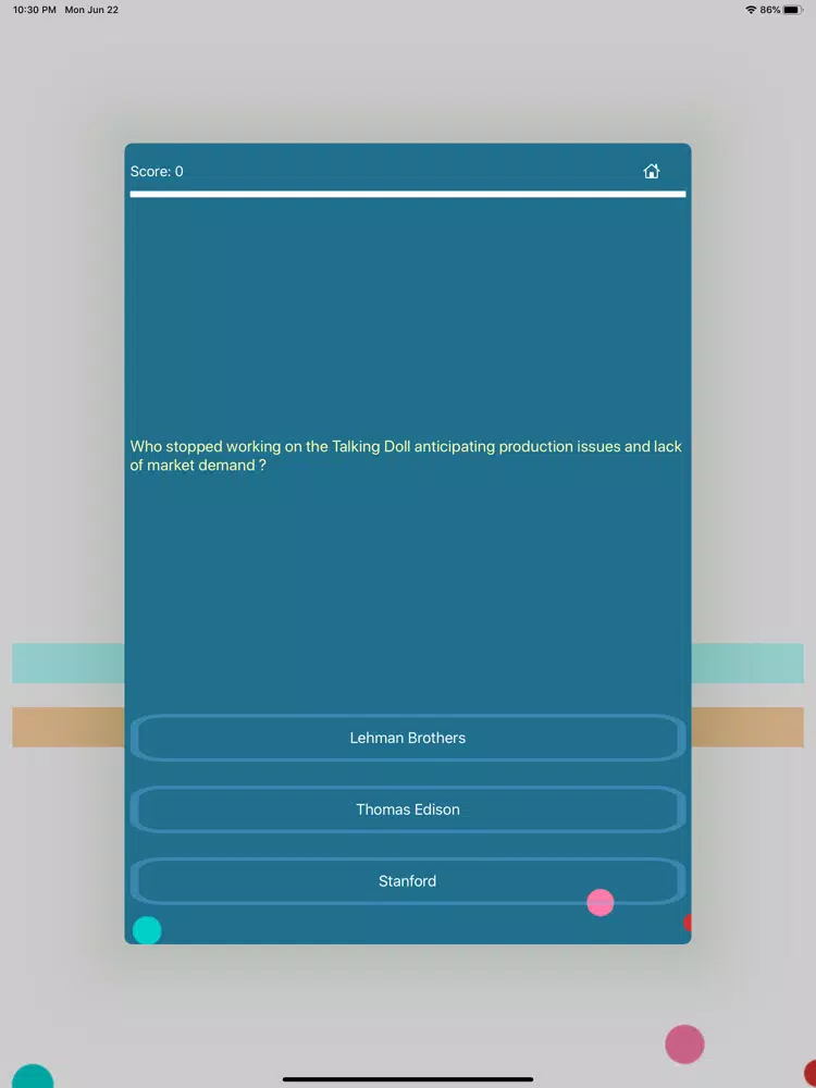 Tangkapan layar Thought Provoking with Facts iPad 
