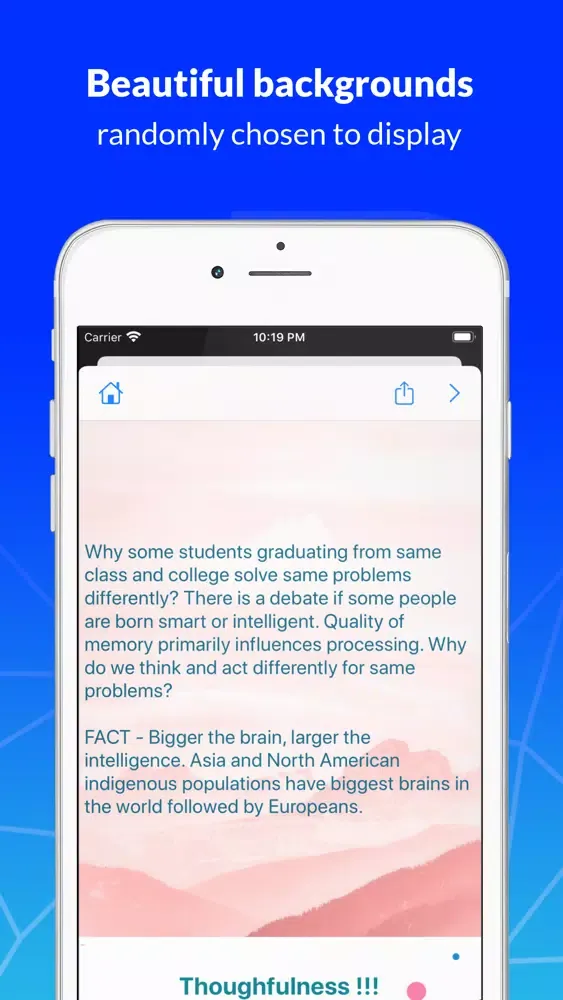 Ảnh chụp màn hình của Thought Provoking with Facts
