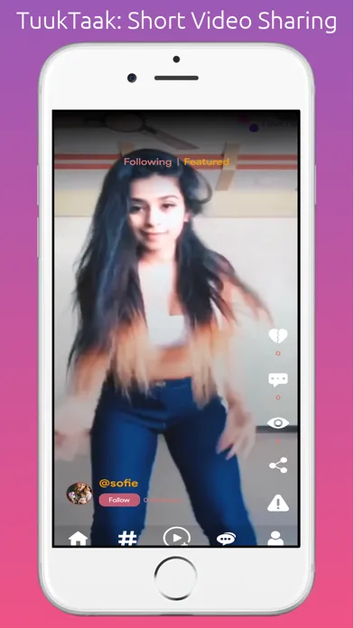 Short Video Sharing: TuukTaak স্ক্রিনশট
