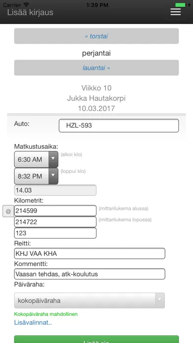 تصاویر Tuunix Ajopäiväkirja