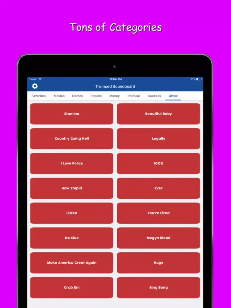 تصاویر Greatest Trump Soundboard iPad 