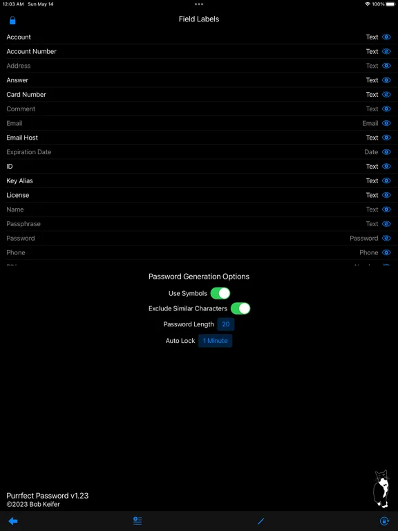 Purrfect Password iPad  स्क्रीनशॉट
