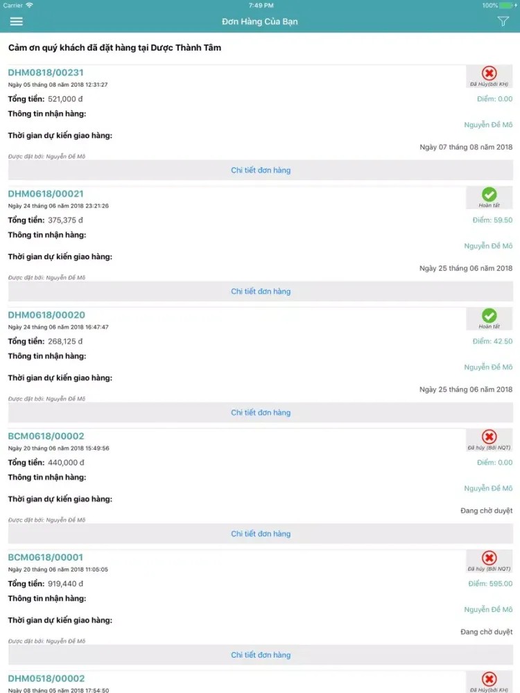 Dược Thành Tâm iPad  Ekran Görüntüleri