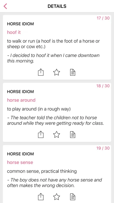 Animal - Number idioms स्क्रीनशॉट