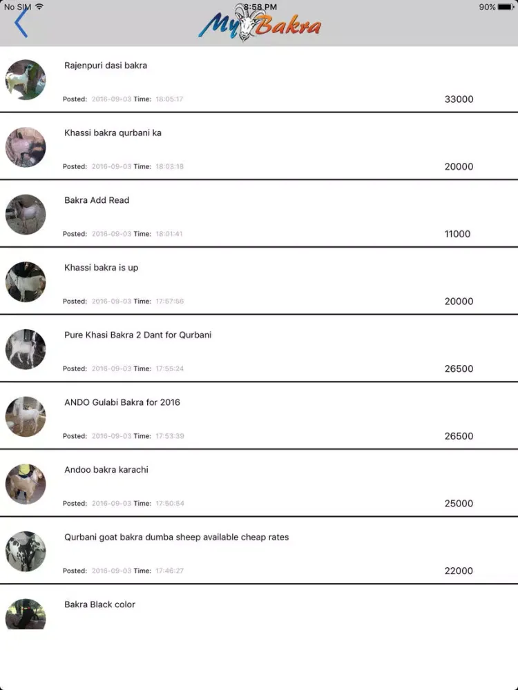 MY BAKRA : Buy Bakra Online iPad  Screenshots