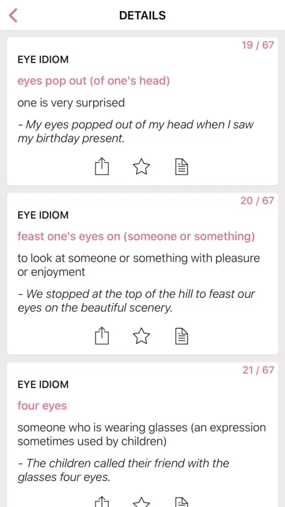 Zrzuty ekranu Body Legal idioms in English