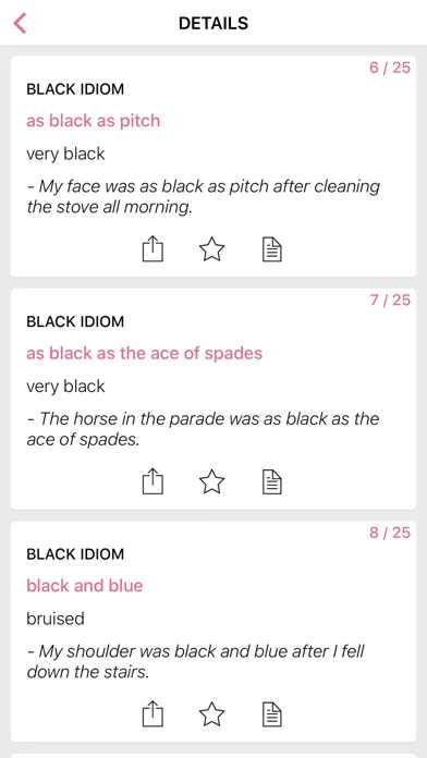 Zrzuty ekranu Color - Clothing idioms