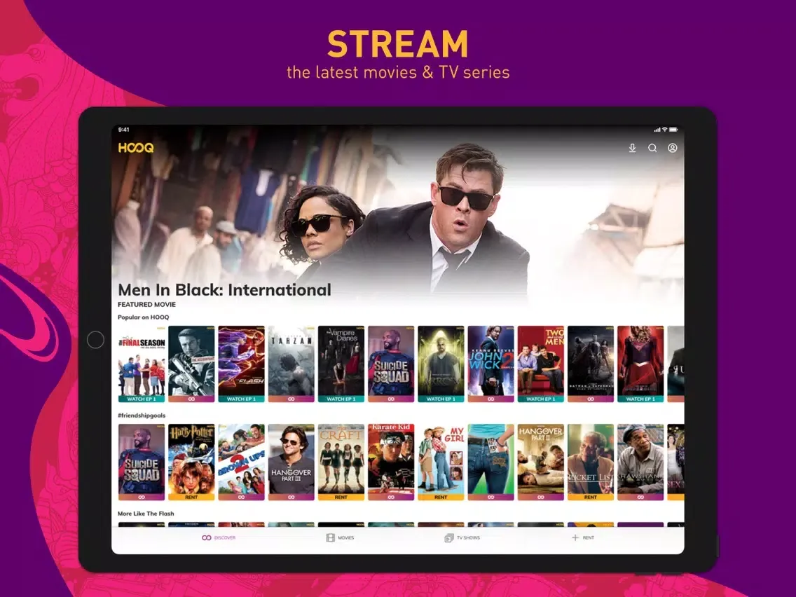 HOOQ - Movies, TV Shows & News iPad  سکرین شاٹس