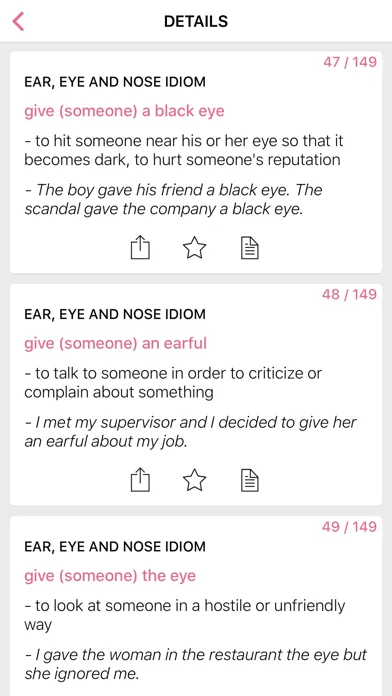 Legal Eyes idioms in English Screenshots