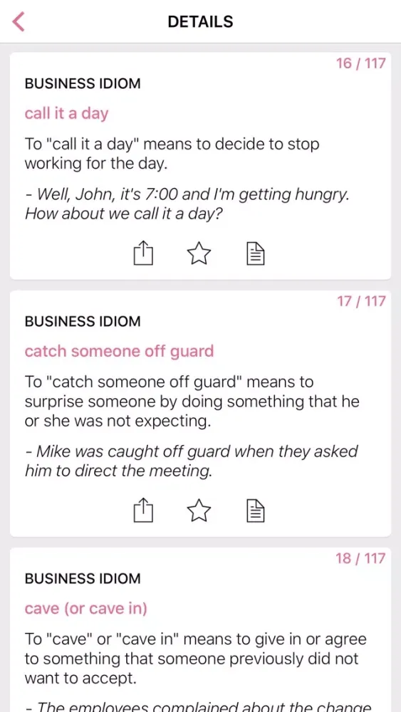 Medical Business idioms in English Screenshots