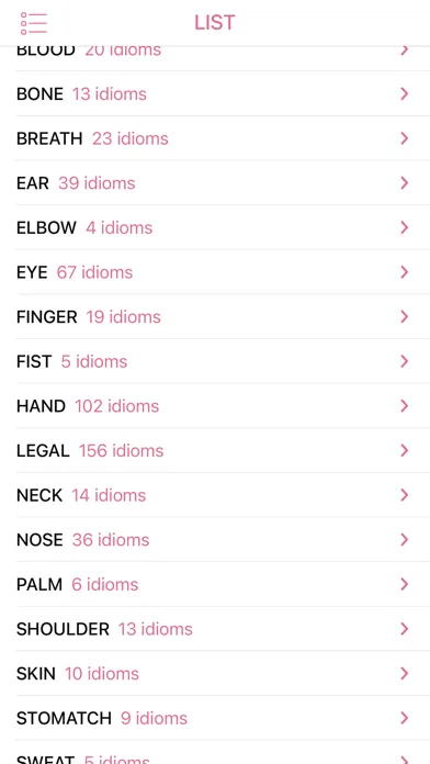 Body Legal idioms in English应用截图