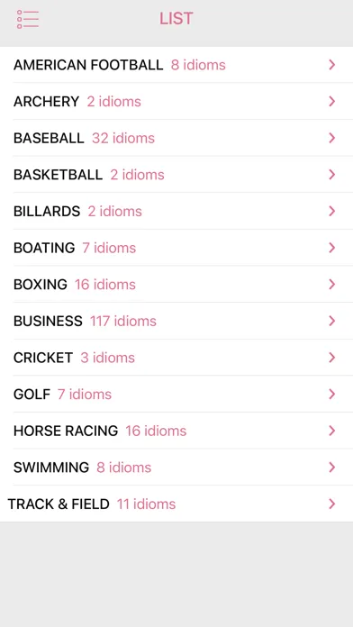 Sports - Business idioms سکرین شاٹس