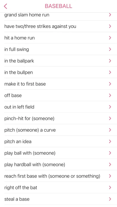Sports - Business idioms سکرین شاٹس