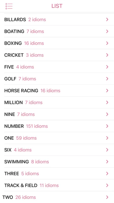 Sports Number idiom in English应用截图
