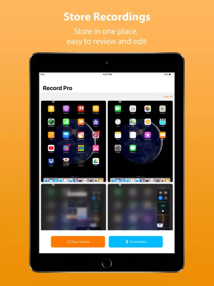 Capturas de pantalla de Record Pro: Screen recording iPad 