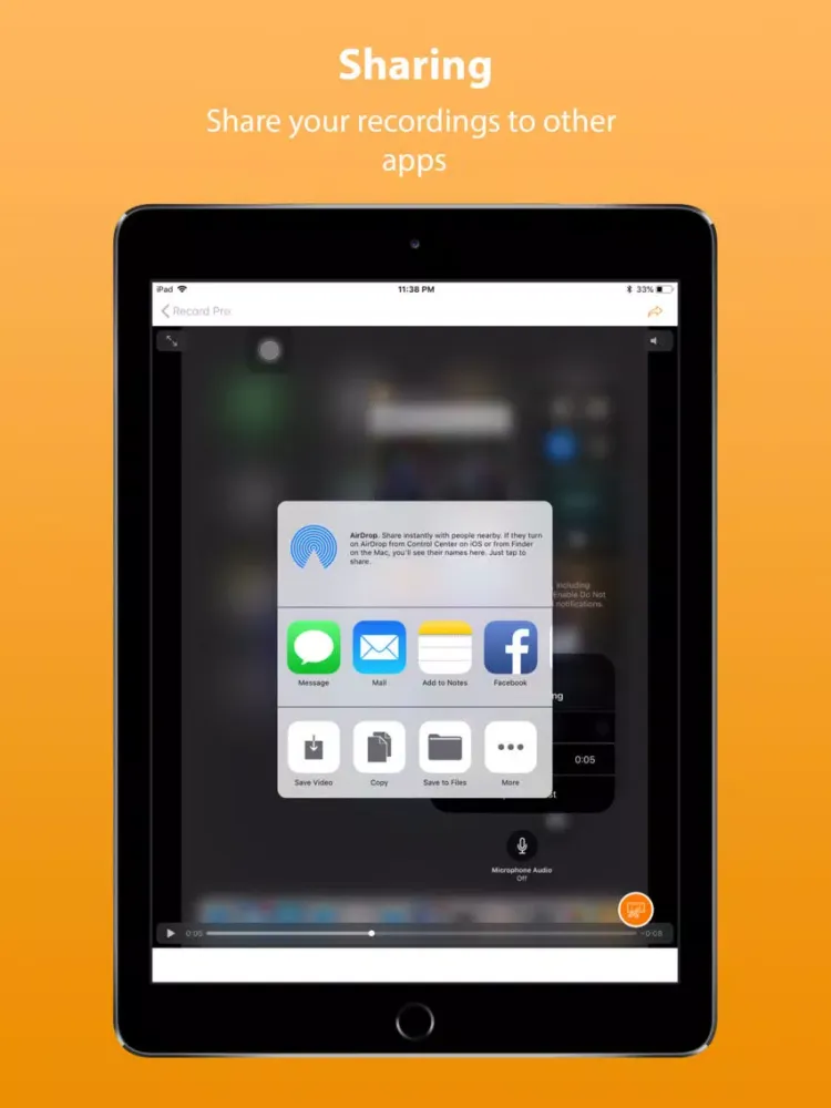 Capturas de pantalla de Record Pro: Screen recording iPad 