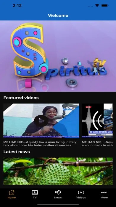 Captures d'écran de Spiritus TV