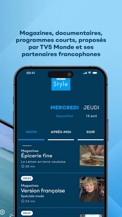 Capturas de tela do Style par TV5 Monde