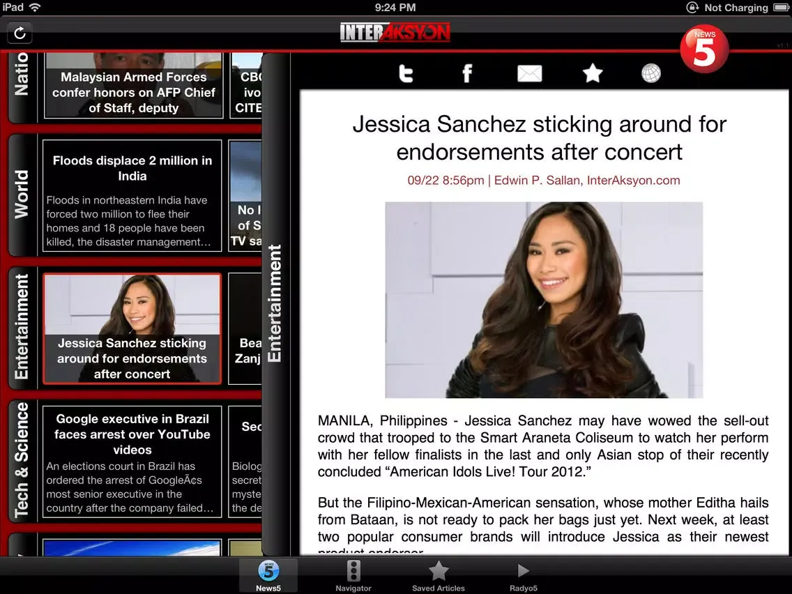 تصاویر InterAksyon for iOS iPad 