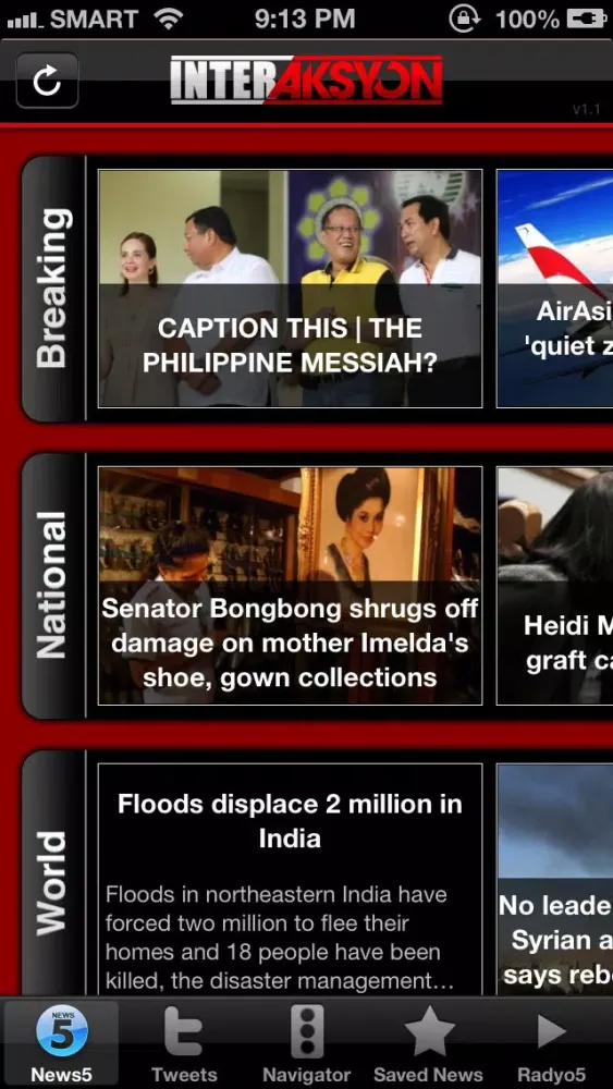 تصاویر InterAksyon for iOS