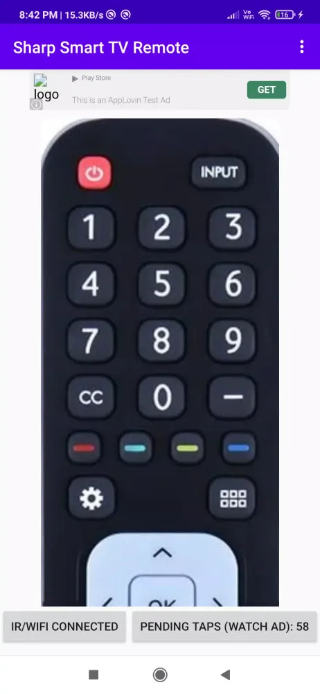 Sharp Smart Tv Remote Control应用截图