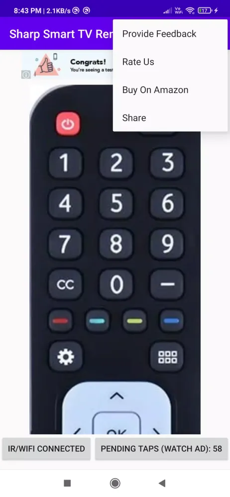 Sharp Smart Tv Remote Control应用截图